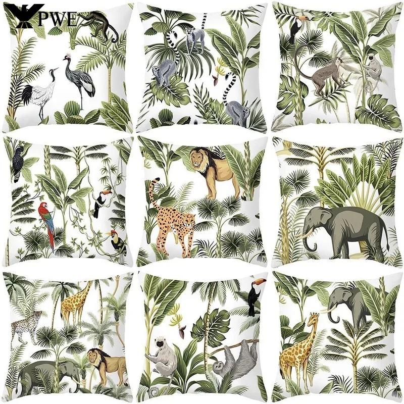 Coussin animaux forêt