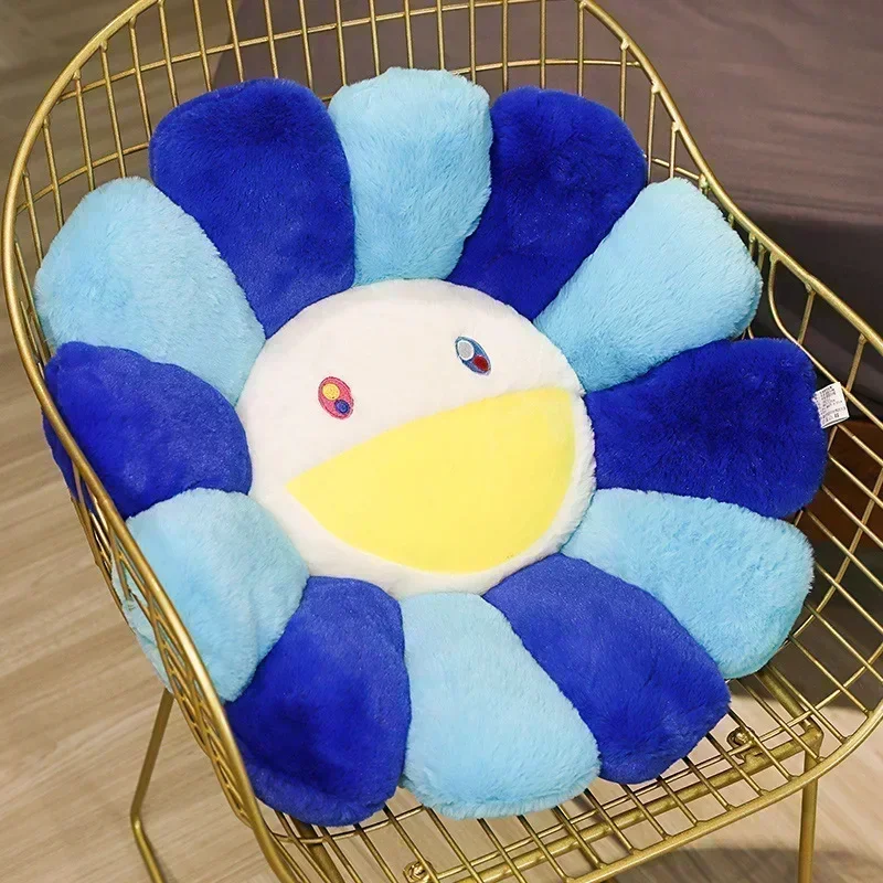 Coussin fleur multicolore