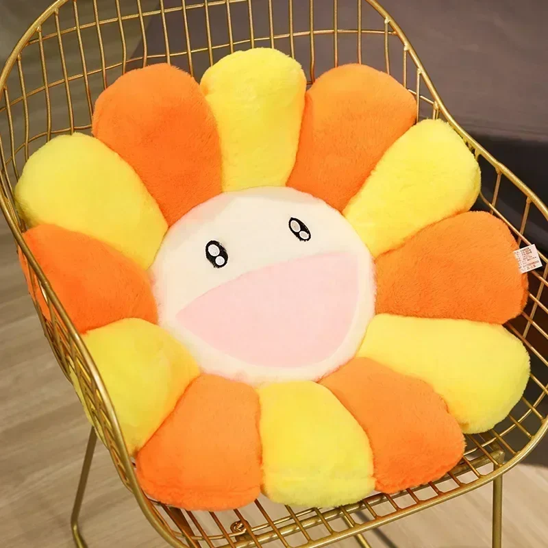 Coussin fleur multicolore