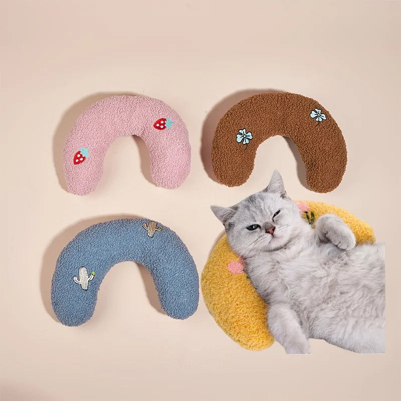 Coussin peluche pour chat