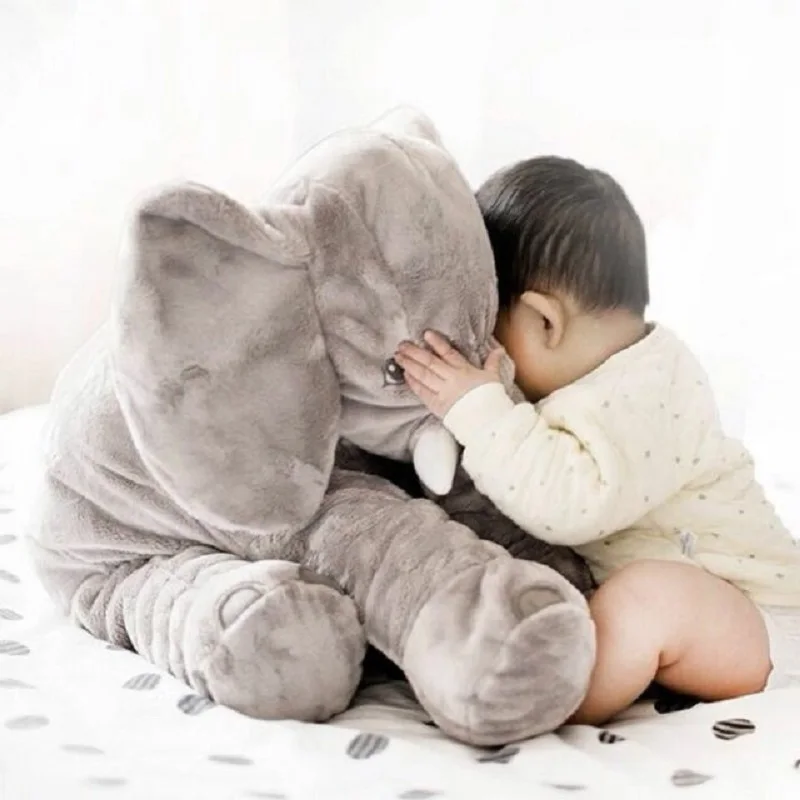 Coussin peluche éléphant