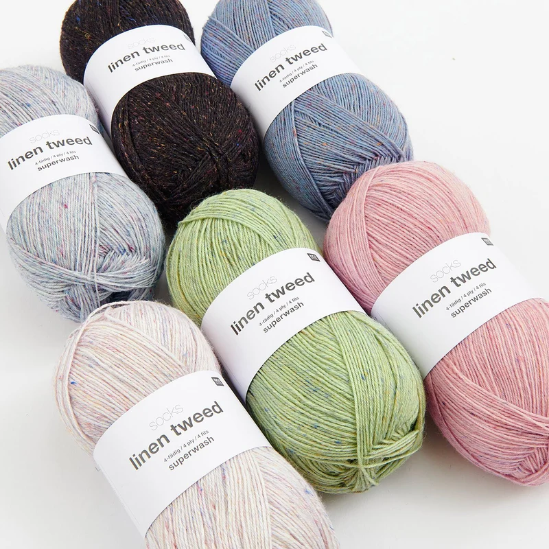 Socks Linen Tweed - Rico Design