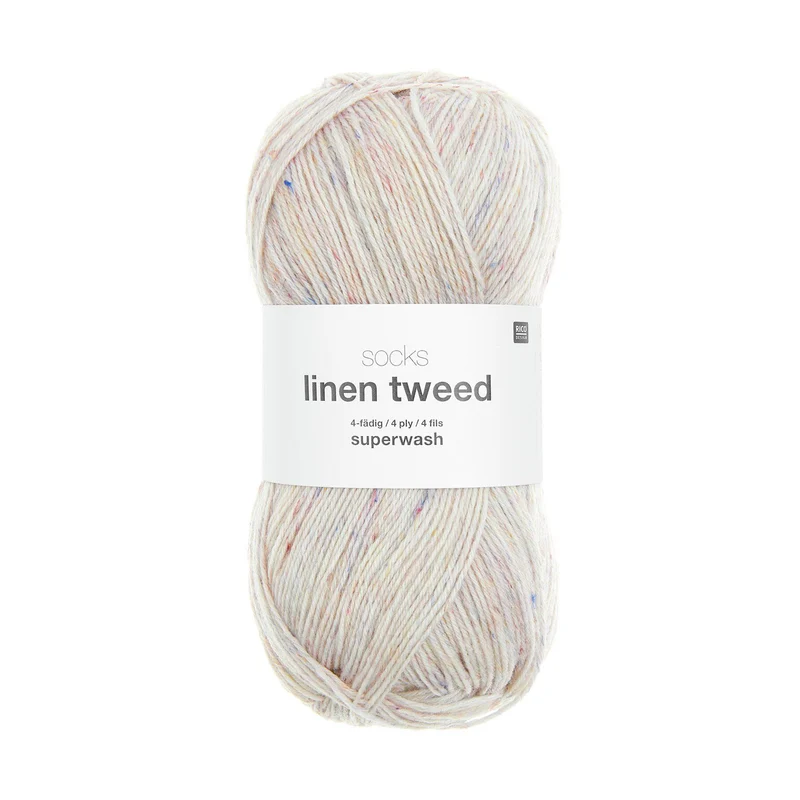 Socks Linen Tweed - Rico Design