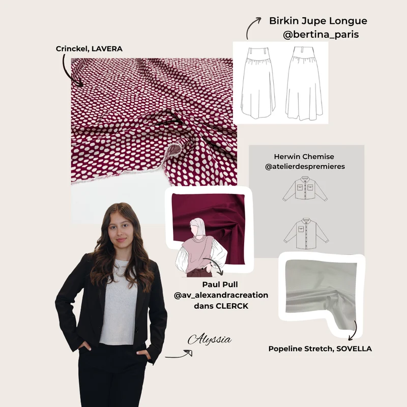 Tissu Viscose Crinkle - Lavera
