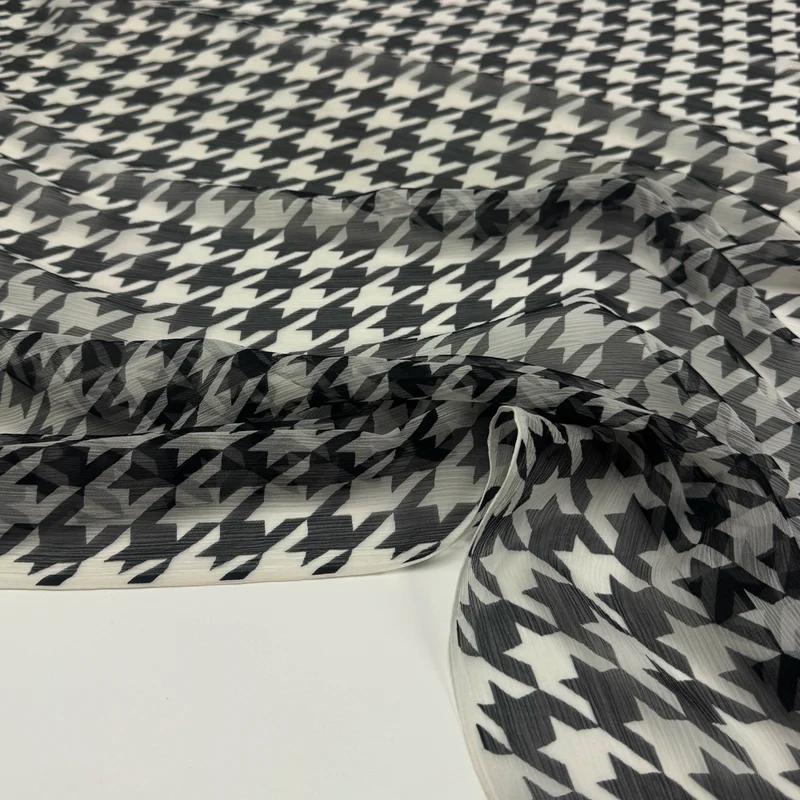 Tissu Mousseline Crinkle, Soie - Brumetta