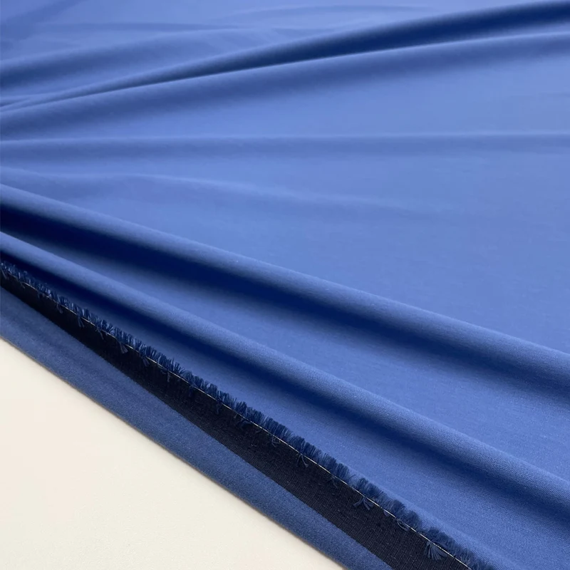 Tissu gabardine Stretch, coton - Azzurro