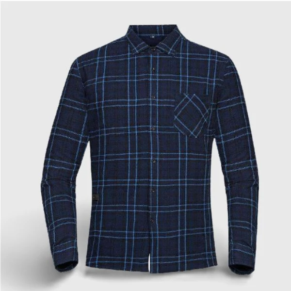 Chemise bleue électrique
