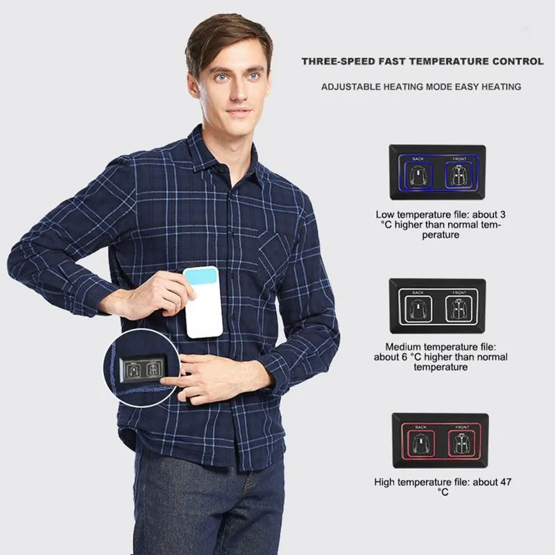 Chemise bleue électrique