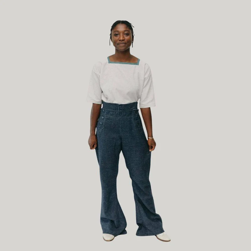 PATRON DE COUTURE PDF | 229 Pantalon marin | Folkwear | UNISEXE