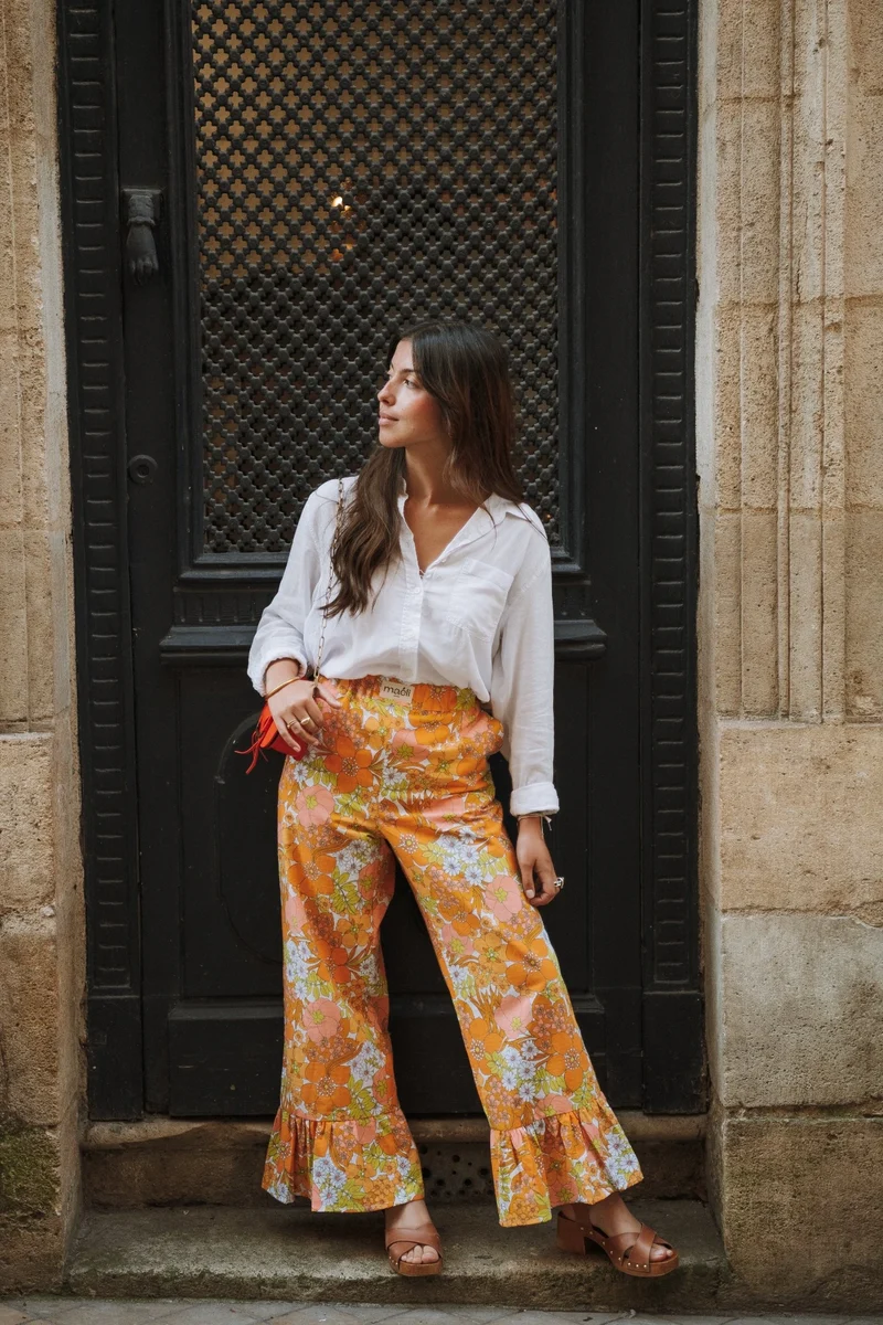 Patron le pantalon à volants, Pauline
