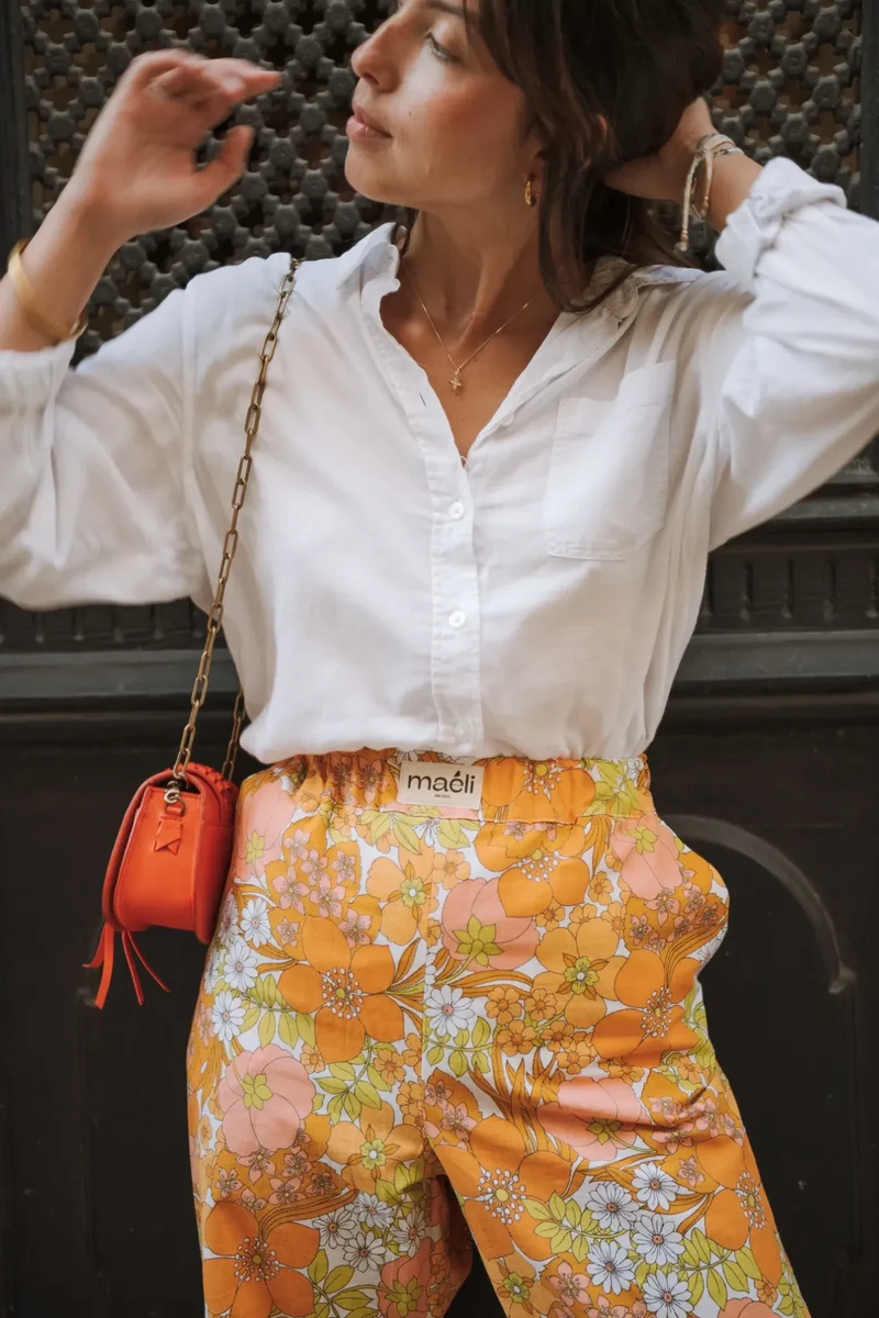 Patron le pantalon à volants, Pauline