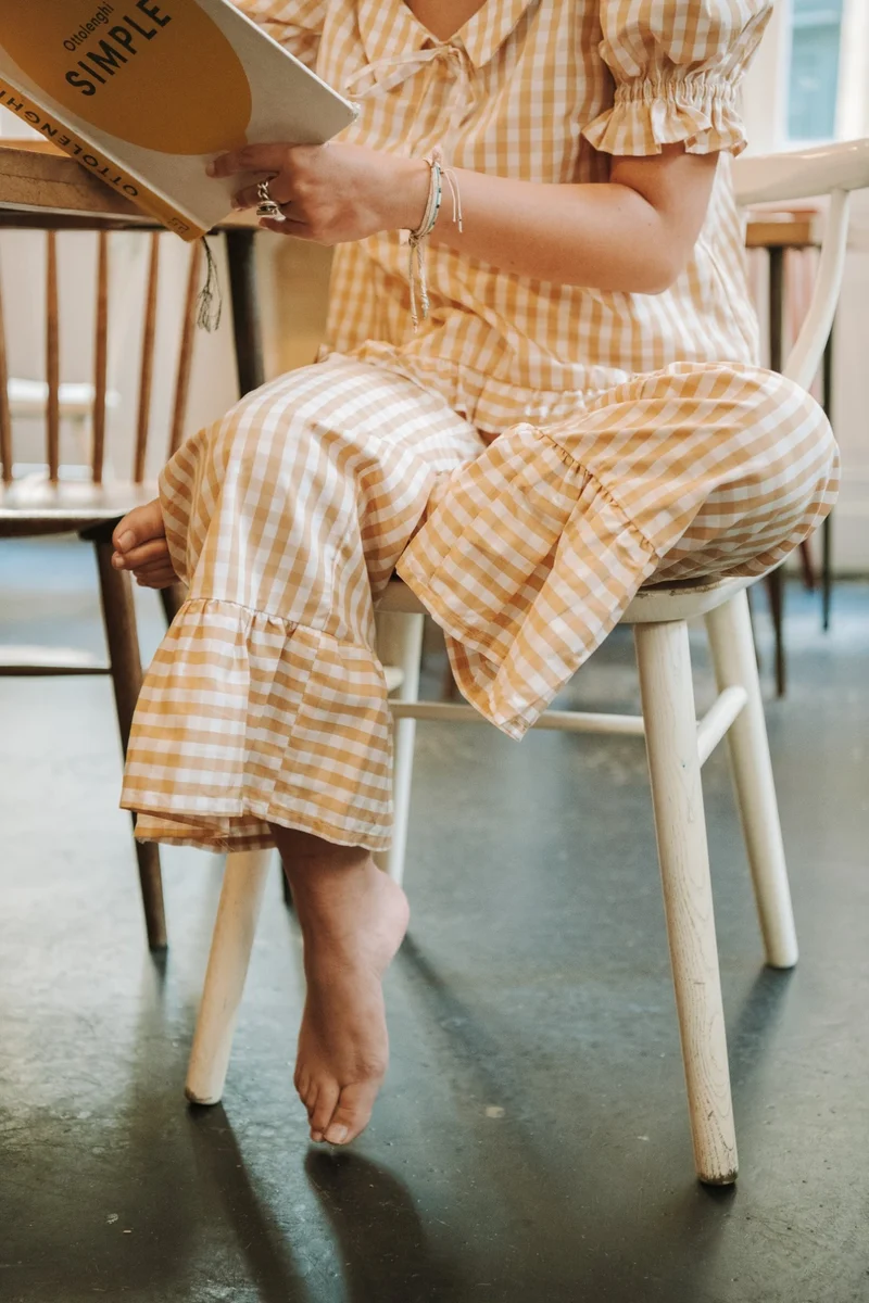 Patron le pantalon à volants, Pauline