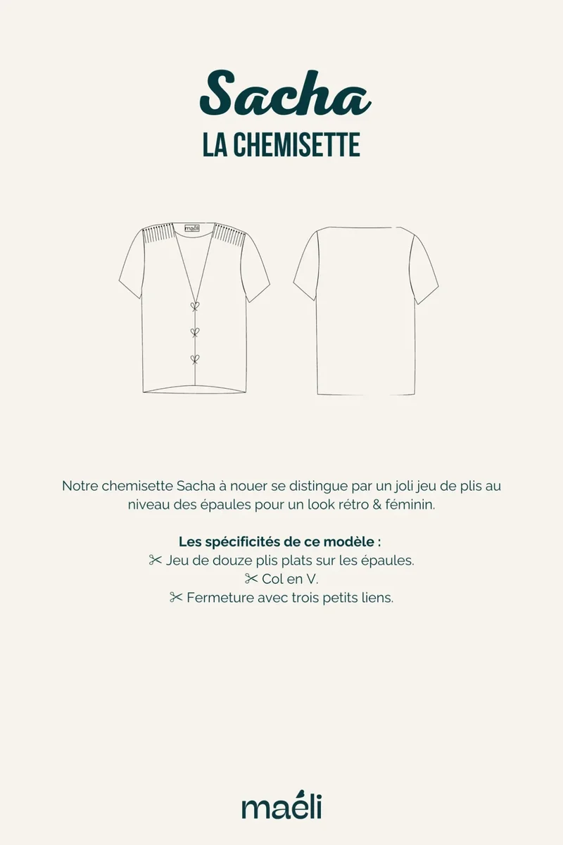 Patron Chemisette, Sacha