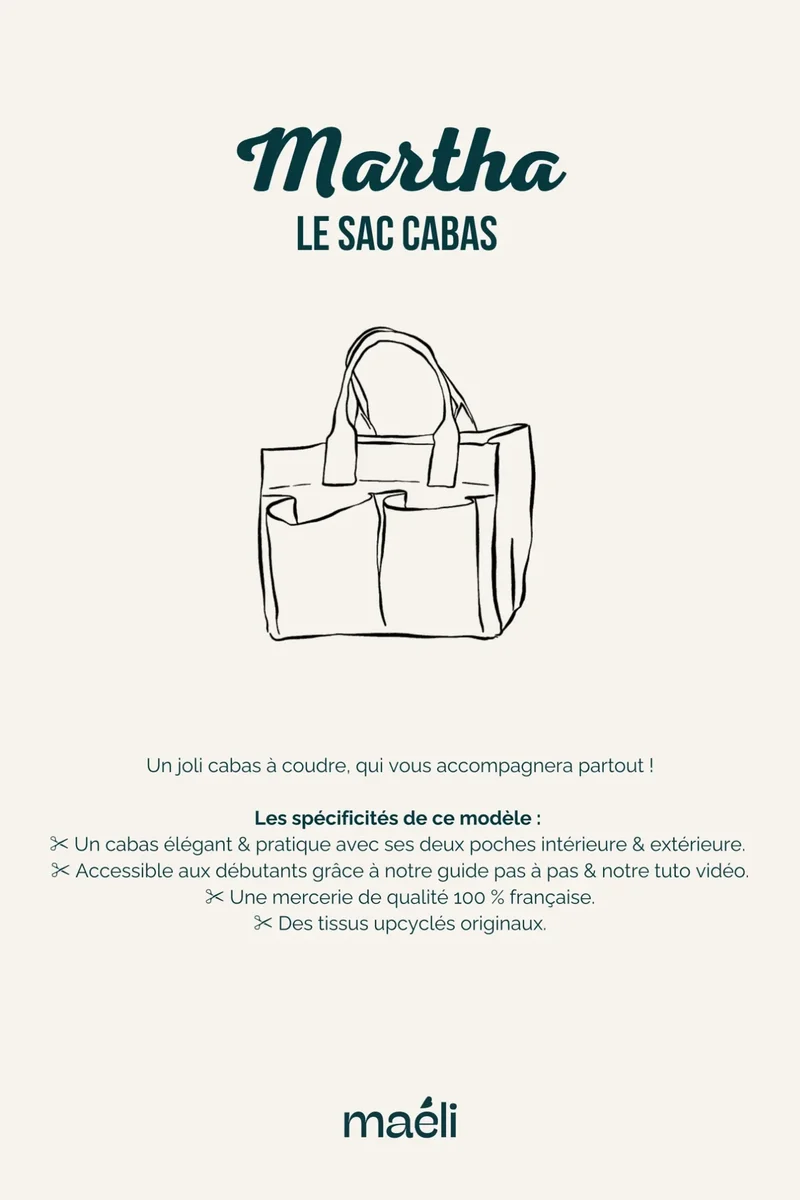 Kit couture - Le maxi cabas Martha