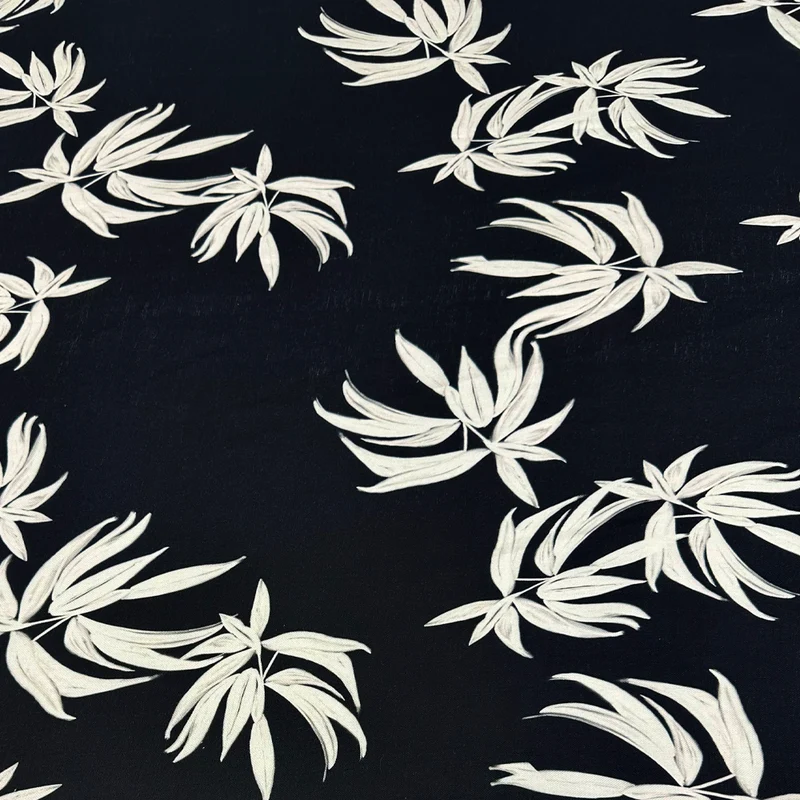 Imperfetto - Tissu Toile Lin, Rayonne - Foglia