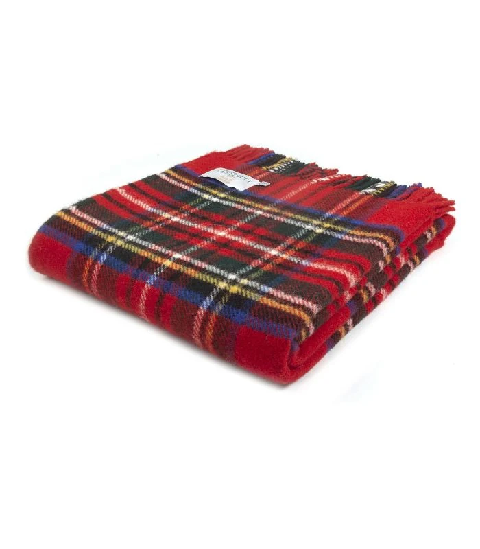 Plaid Pure Laine Écossais Royal Stewart 150 X 183 cm