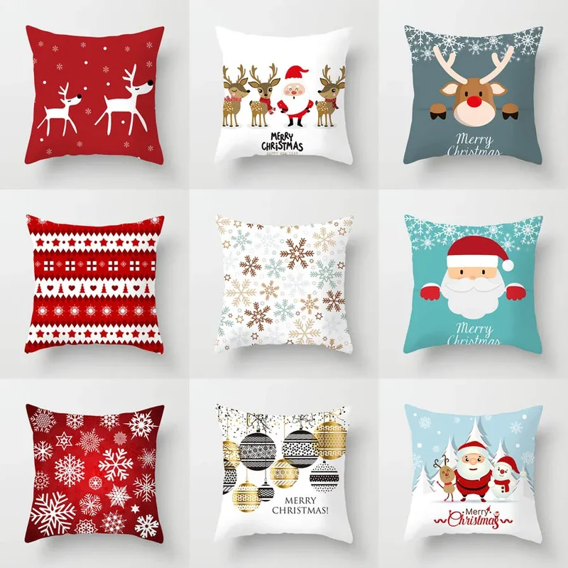 Housse de coussin de noël