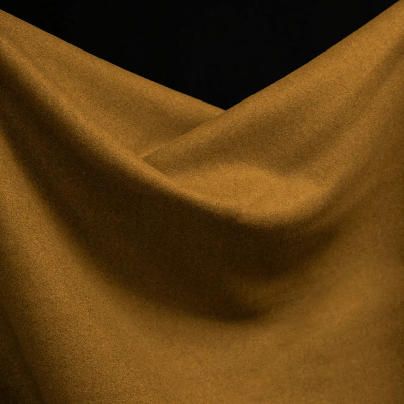 Laine mélangée pour manteau | Ocre doré | Épais