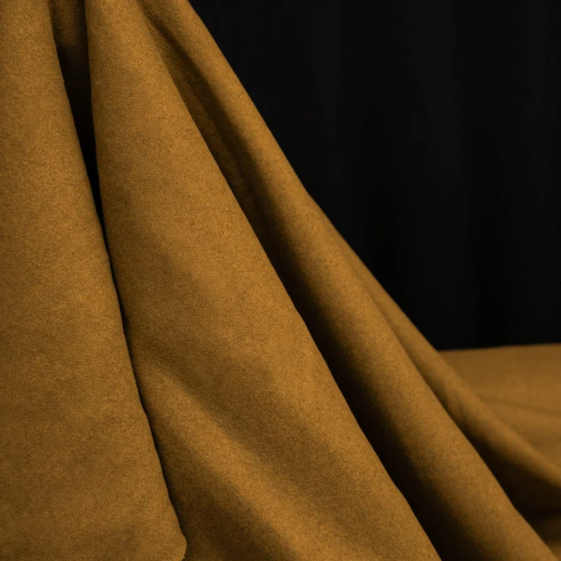 Laine mélangée pour manteau | Ocre doré | Épais