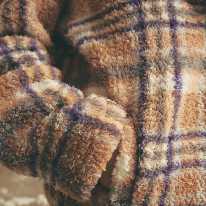 Tissu Sherpa | Carreaux | Katia Fabrics