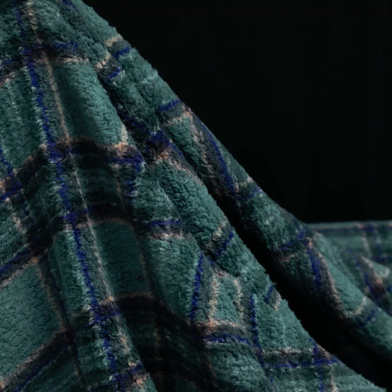Tissu Sherpa | Carreaux | Katia Fabrics