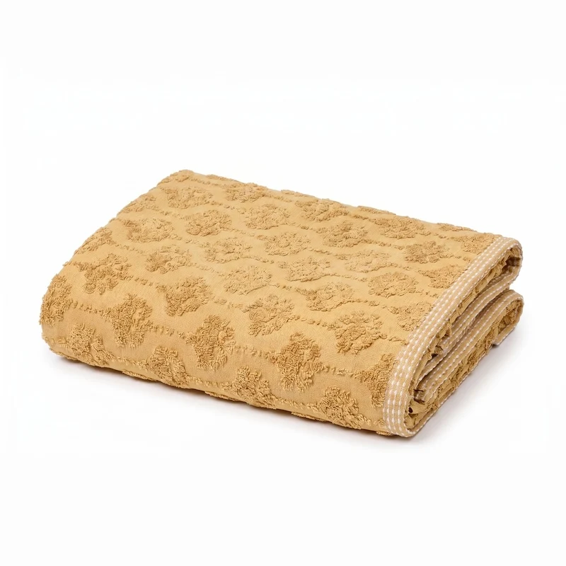 Serviette de toilette Néroli - Éponge jacquard ciselée