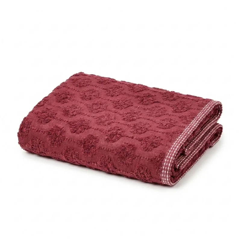 Serviette de toilette Néroli - Éponge jacquard ciselée