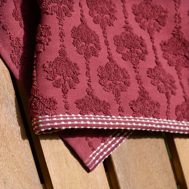 Serviette de toilette Néroli - Éponge jacquard ciselée