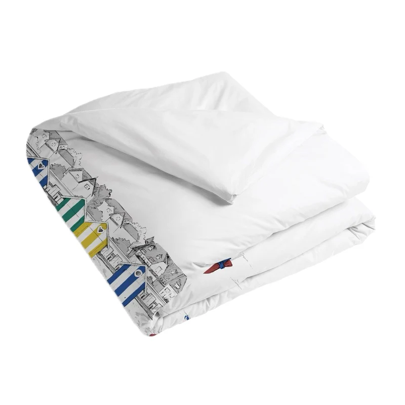 Housse de couette Les Planches - Percale de coton