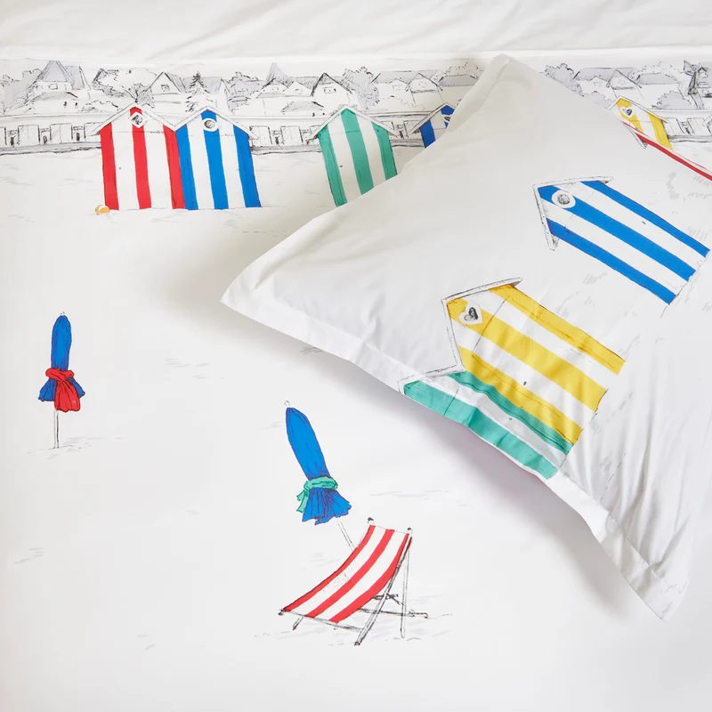 Housse de couette Les Planches - Percale de coton