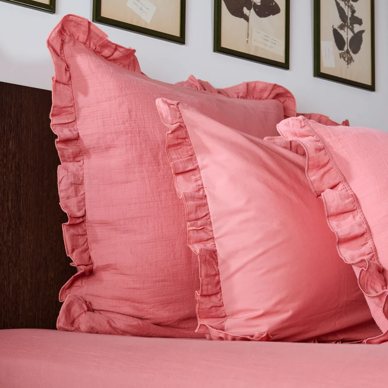 Parure de lit Entre Deux - Gaze de coton et percale de coton
