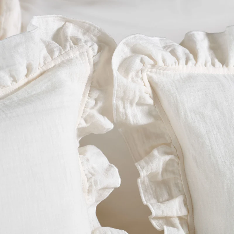 Parure de lit Entre Deux - Gaze de coton et percale de coton