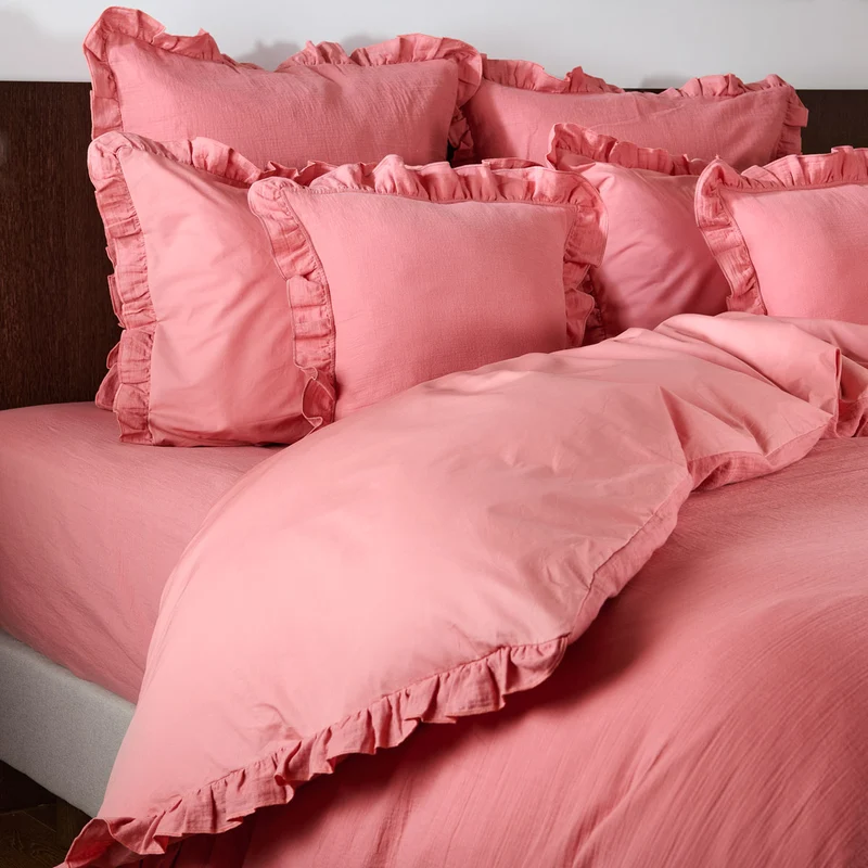 Housse de couette Entre Deux - Gaze de coton et percale de coton