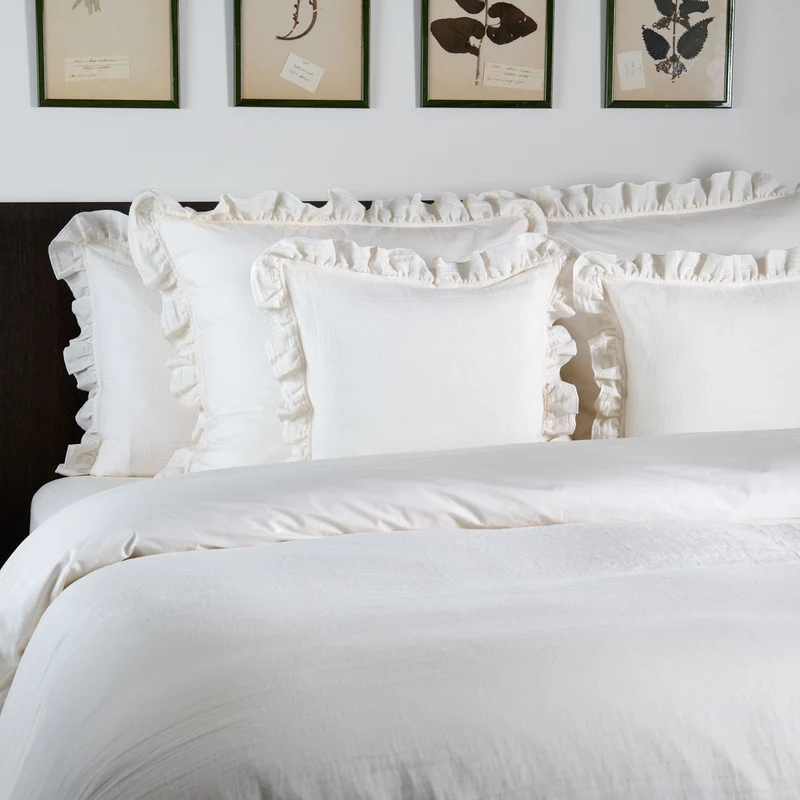 Housse de couette Entre Deux - Gaze de coton et percale de coton