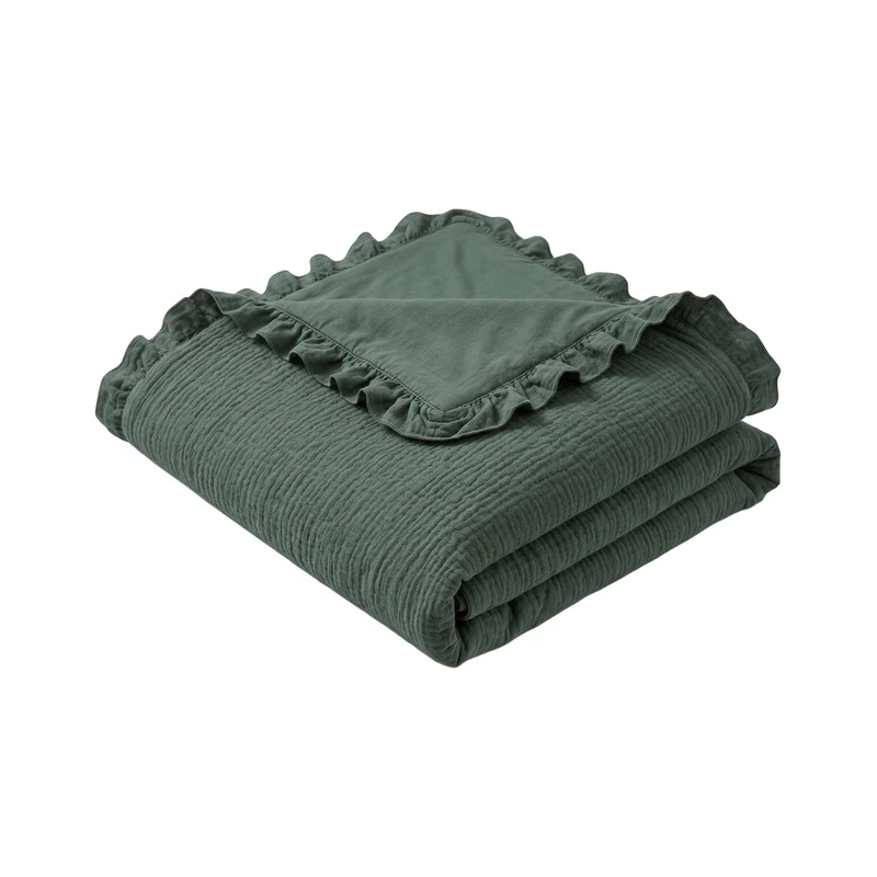 Housse de couette Entre Deux - Gaze de coton et percale de coton
