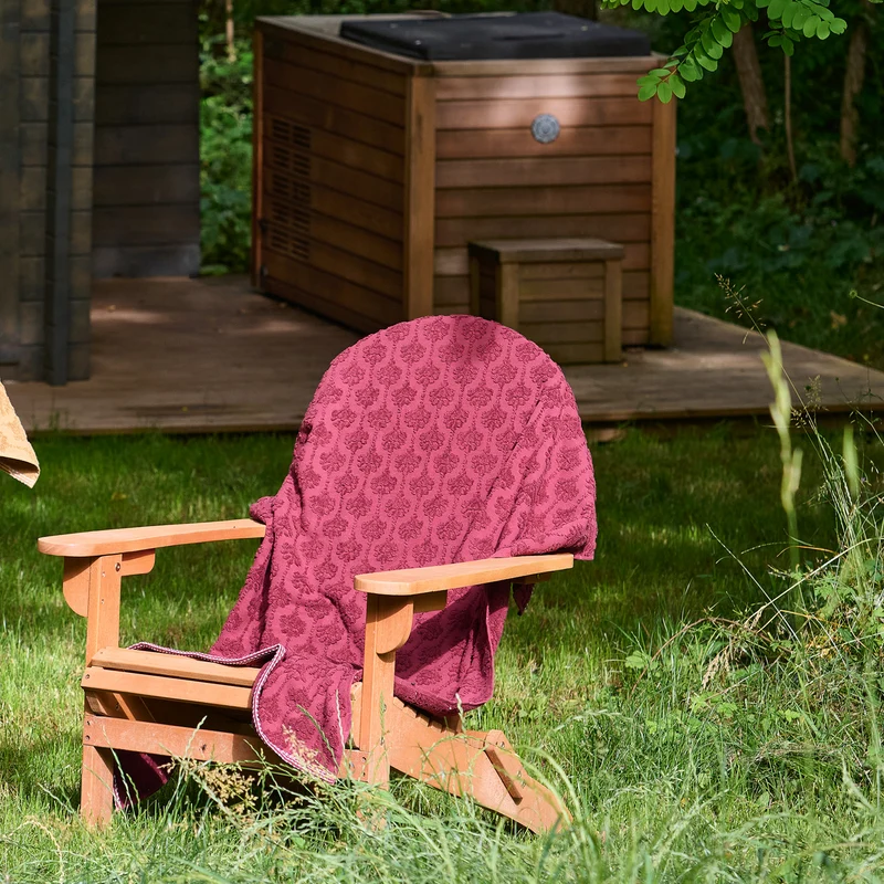 Drap de douche Néroli - Éponge jacquard ciselée