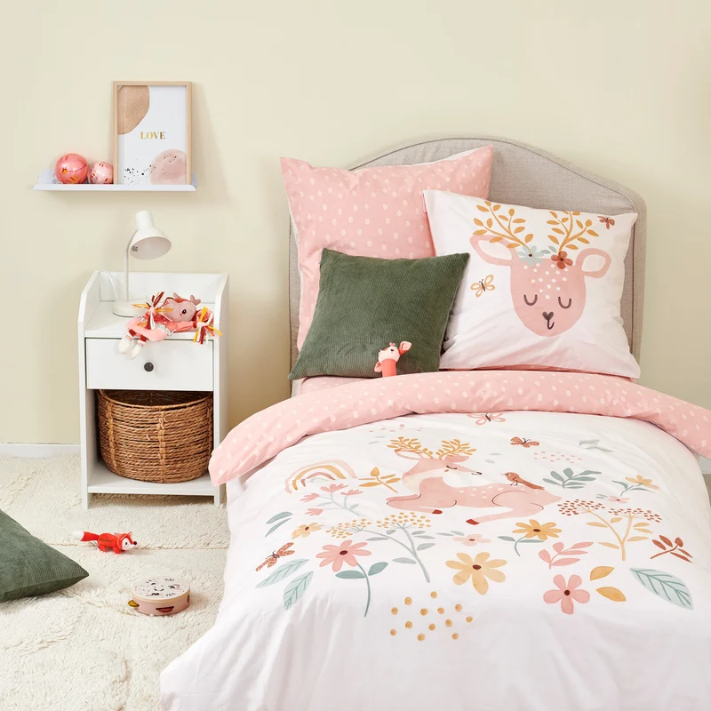 Drap housse Nature Enchantée - Percale de coton
