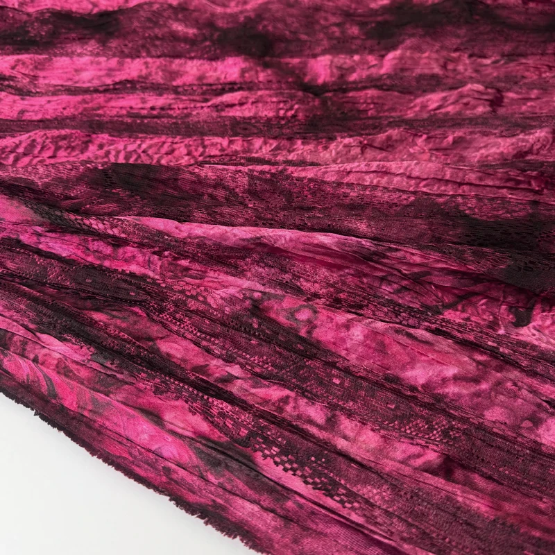 Tissu Dentelle Ruban Gaufré, Viscose - Elvani