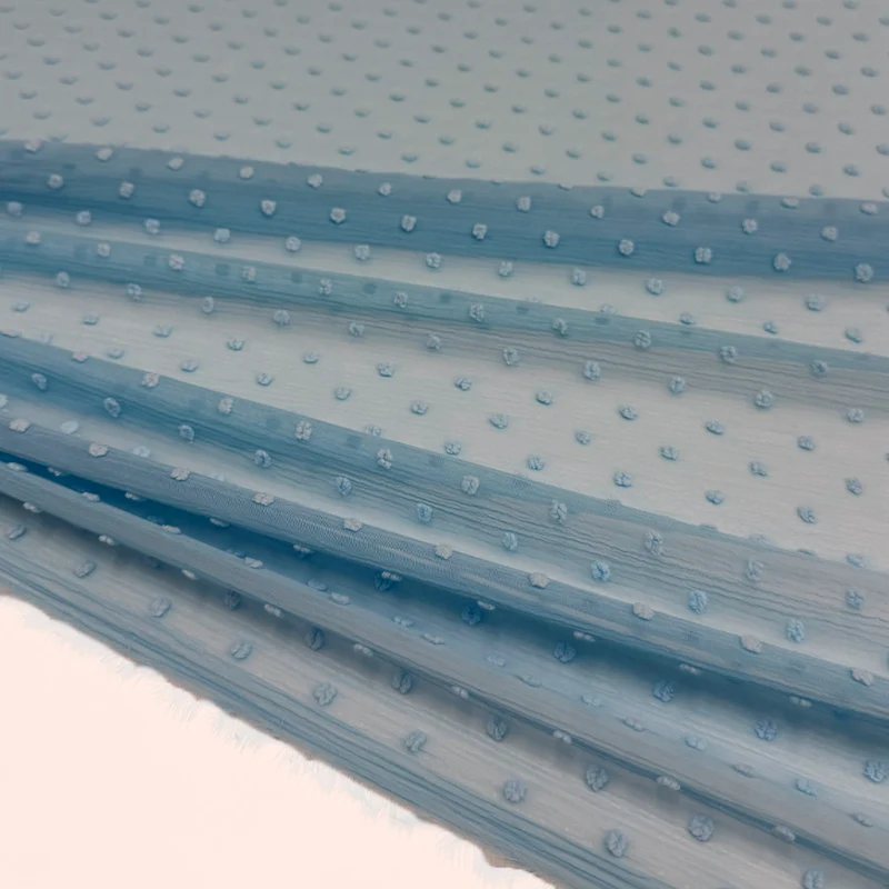 Tissu Plumetis Crinkle - Leva
