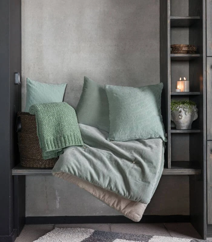 Coussin en Velours ELISE Opaline - Choix de Tailles