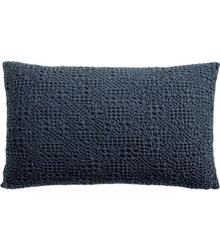 Coussin Coton Tana Bleu Cobalt 40 x 65 cm