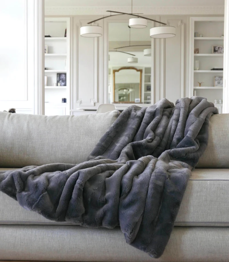 Plaid Fausse Fourrure Ours Brun 140 X 180cm