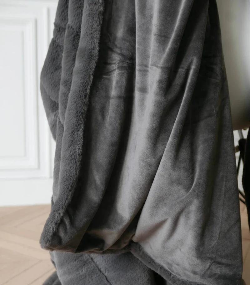 Plaid Fausse Fourrure Ours Brun 140 X 180cm