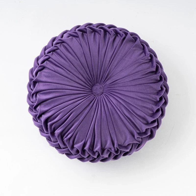 Coussin rond velours