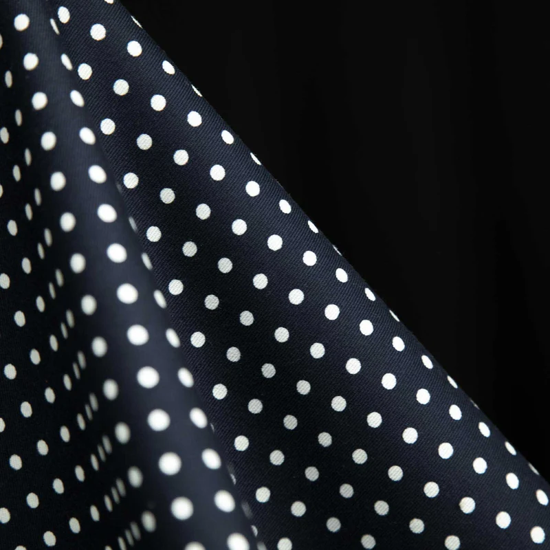 Sergé de coton japonais Sevenberry | Pois