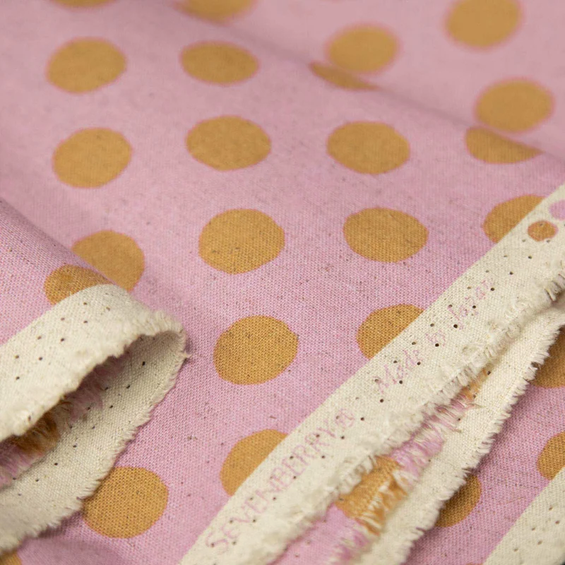 Canvas de coton et lin Sevenberry | Gros pois