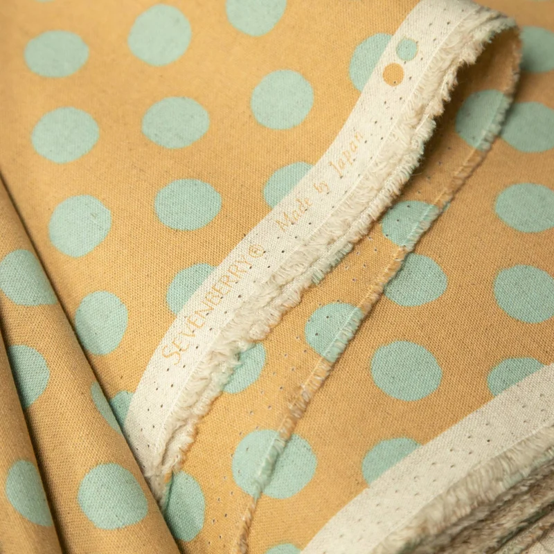 Canvas de coton et lin Sevenberry | Gros pois