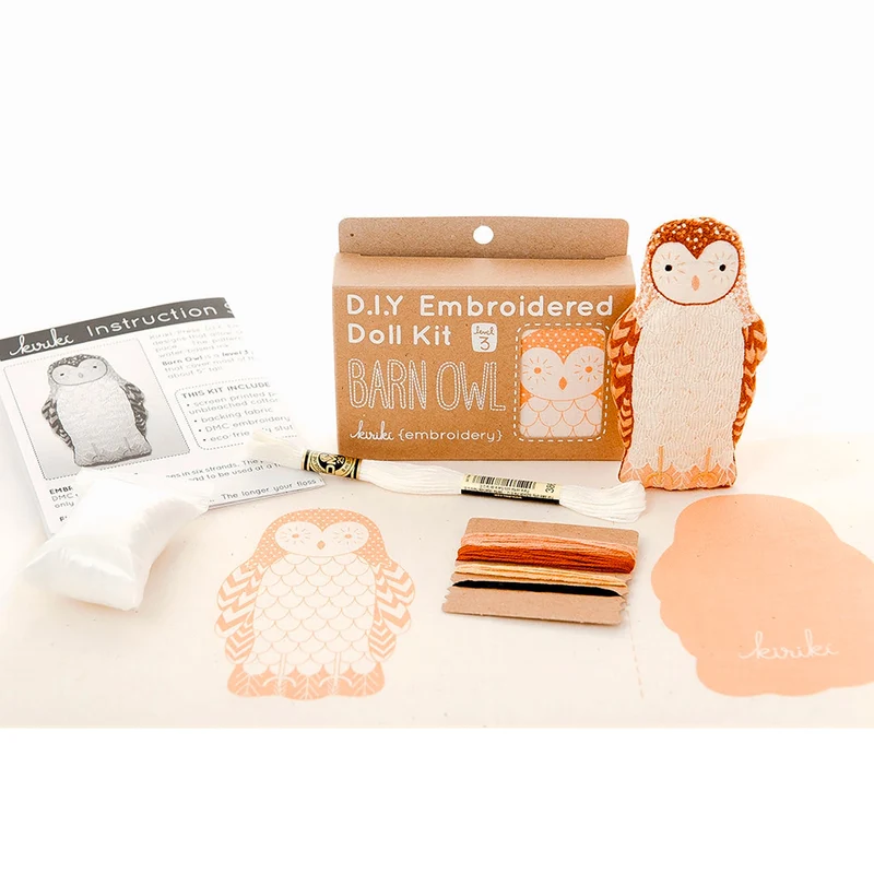 Kit de Broderie Doll ou Felted Bear - Kiriki