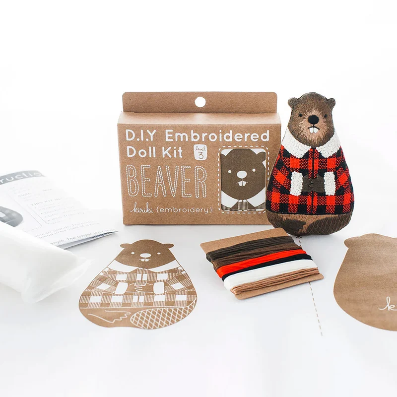 Kit de Broderie Doll ou Felted Bear - Kiriki