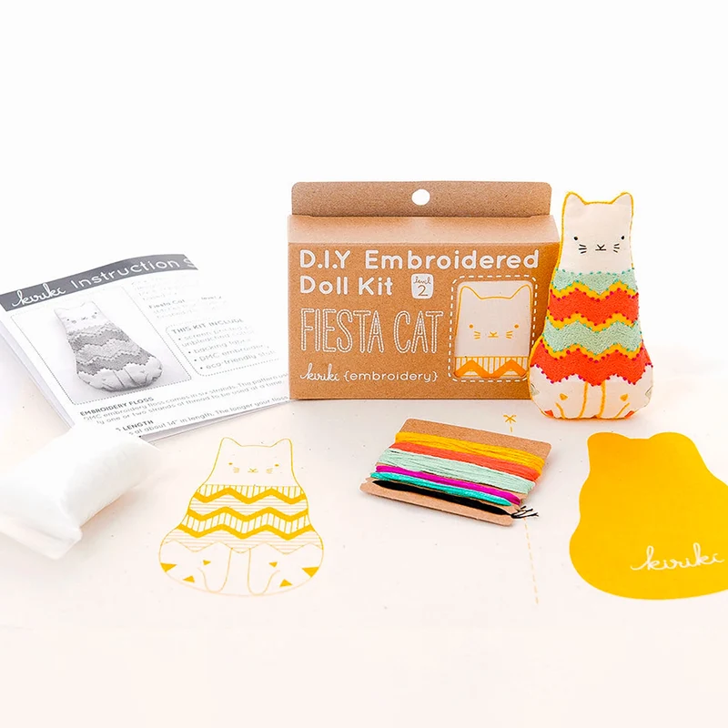 Kit de Broderie Doll ou Felted Bear - Kiriki